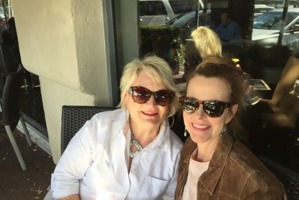From left to right, Shirley Wilcox and Susan Jones Knape.